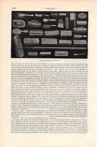 LAMINA V11896: Clases de cepillos