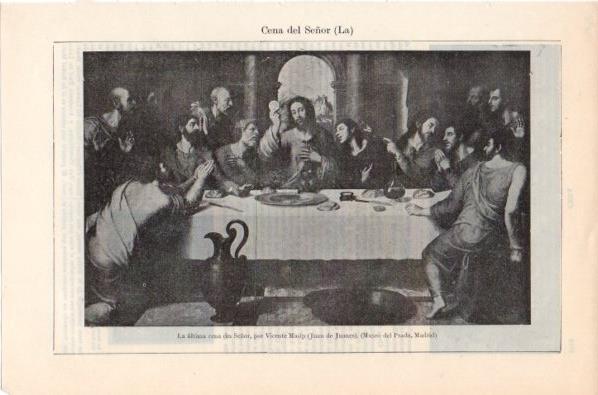 LAMINA V11883: La ultima cena del Señor, por Juan de Juanes