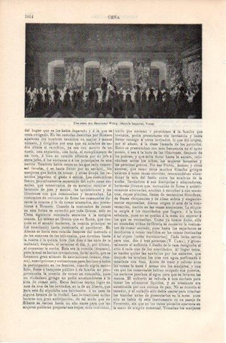 LAMINA V11882: Una cena, por B. Witting