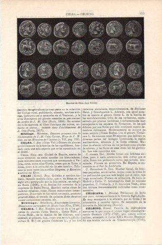 LAMINA V11870: Monedas de Celsa o Velilla
