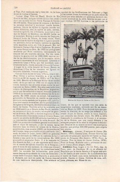LAMINA V11828: Estatua del duque de Caxias en Rio Janeiro