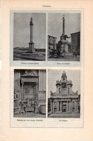 LAMINA V11776: Monumentos de Catania