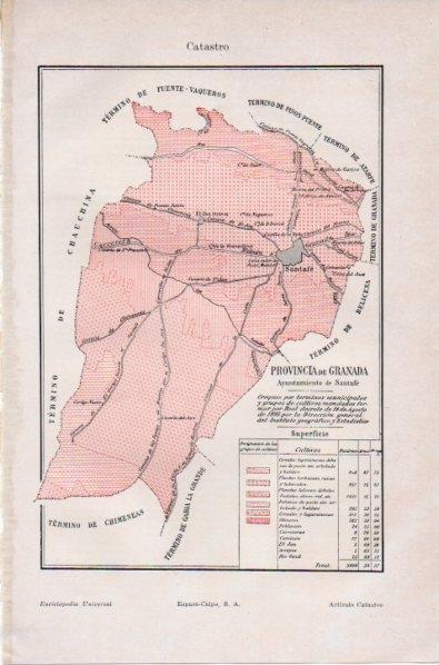 LAMINA V11781: Mapa del catastro de Granada
