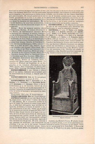 LAMINA V11782: Catedra episcopal de la basilica de San Marcos