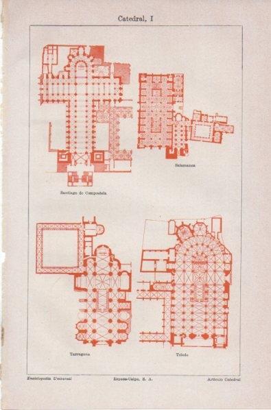 LAMINA V11785: Plantas de Catedrales de España