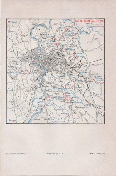 LAMINA V11758: Plano de las catacumbas de Roma