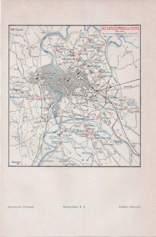 LAMINA V11758: Plano de las catacumbas de Roma
