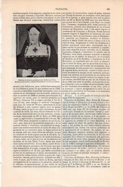 LAMINA V11768: Retrato de Catalina de Aragon