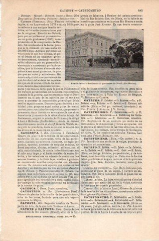 LAMINA V11792: Palacio Catete en Rio de Janeiro