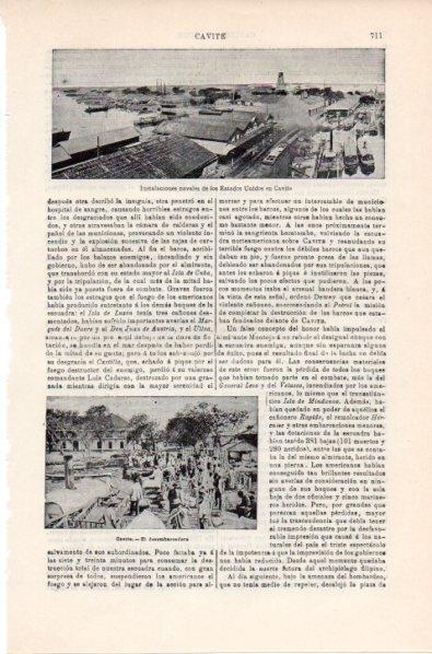 LAMINA V11825: Desembarcadero y vista de Cavite, Filipinas