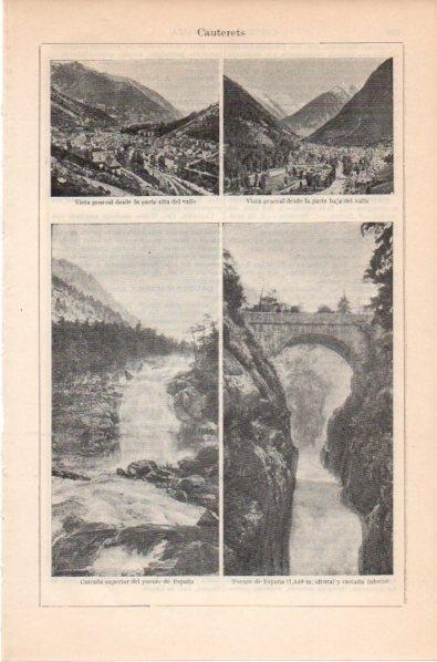 LAMINA V11820: Vistas de Cauterets