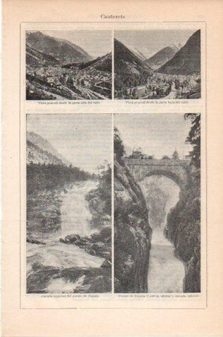 LAMINA V11820: Vistas de Cauterets