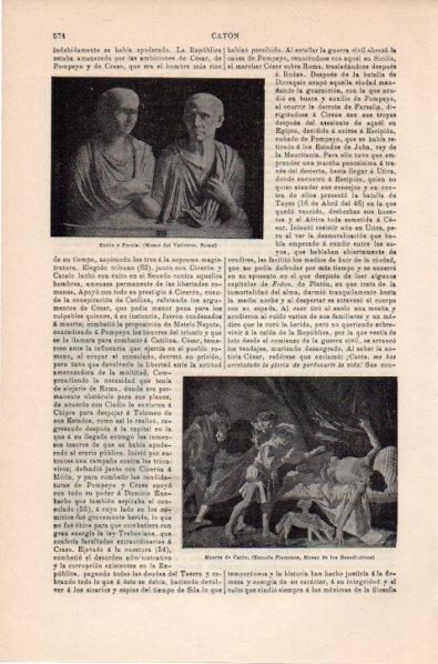 LAMINA V11796: Bustos de Caton y Porcia en el Vaticano