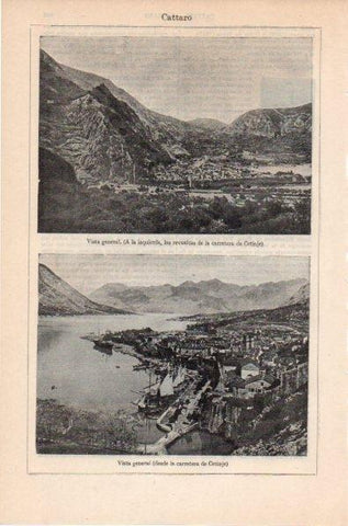 LAMINA V11799: Vistas de Cattaro