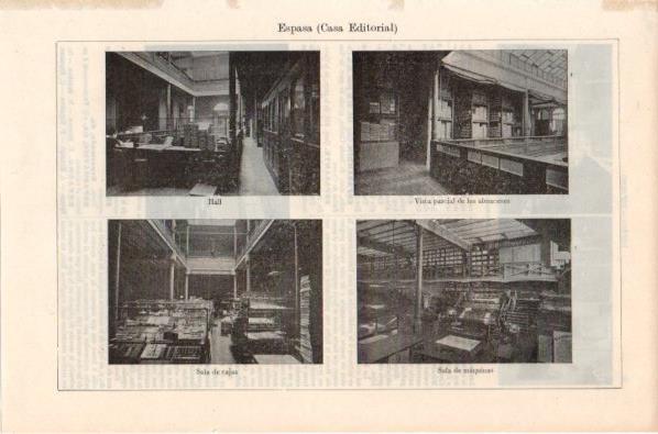 LAMINA V11996: Interiores de la Editorial Espasa