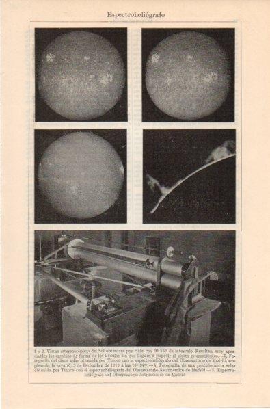LAMINA V11999: Espectroheliografo