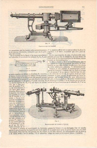 LAMINA V12001: Espectroscopio Steinhell