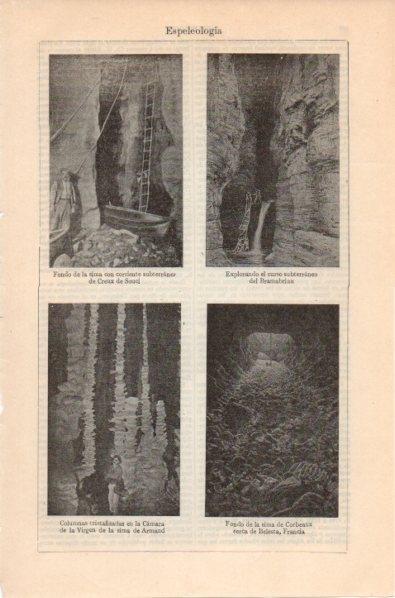LAMINA V12009: Espeleologia