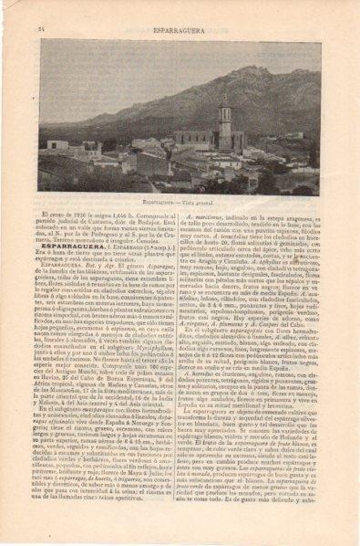 LAMINA V11989: Vista de Esparraguera, Barcelona