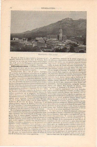 LAMINA V11989: Vista de Esparraguera, Barcelona