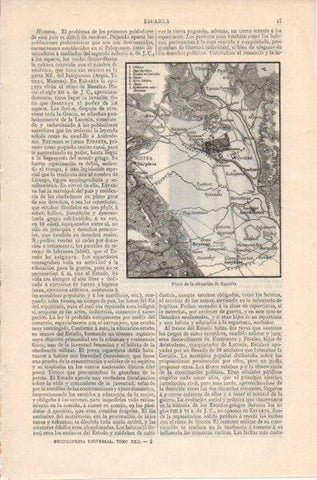 LAMINA V11991: Plano de la situacion de Esparta