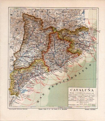 LAMINA V12045: Mapa de Cataluña