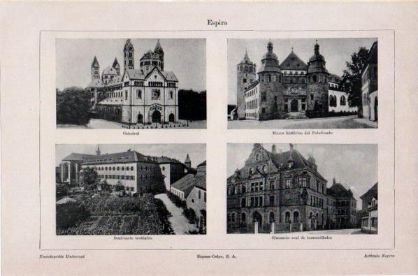 LAMINA V12023: Monumentos de Espira, Alemania
