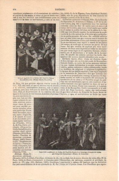 LAMINA V12027: Luis XIV confiriendo la Orden del Espiritu Santo, por Champaigne