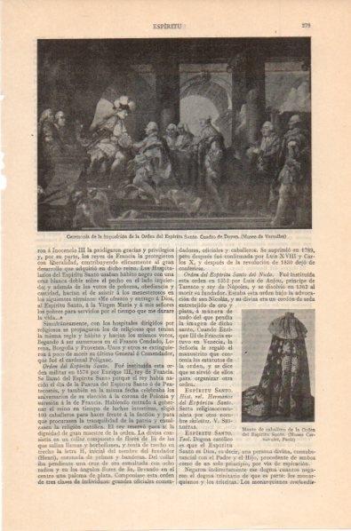 LAMINA V12028: Imposicion de la Orden del Espiritu Santo, por Doyen