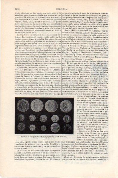 LAMINA V11925: Monedas de Cerdeña