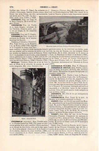LAMINA V11933: Torre y puente de Ceret, Francia