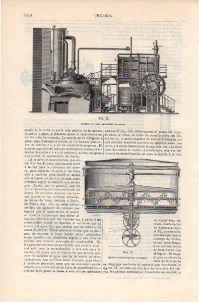 LAMINA V11961: Instalacion para sacarificar la malta