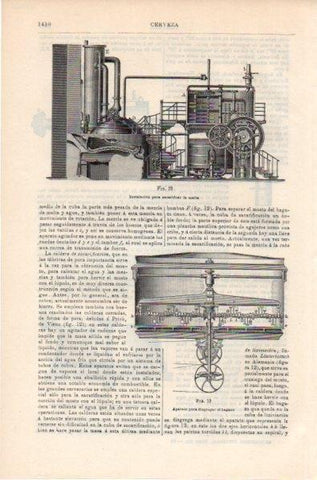 LAMINA V11961: Instalacion para sacarificar la malta