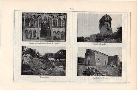 LAMINA V11971: Torreon, muro e iglesia de Cesi
