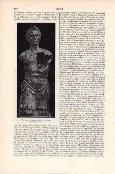 LAMINA V11967: Estatua de Julio Cesar