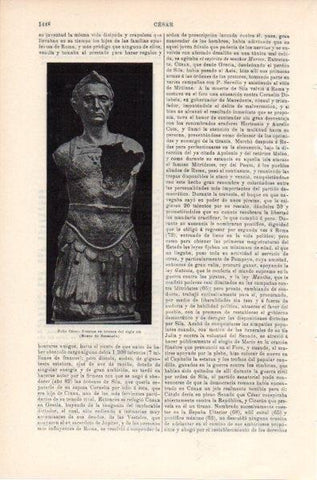 LAMINA V11967: Estatua de Julio Cesar