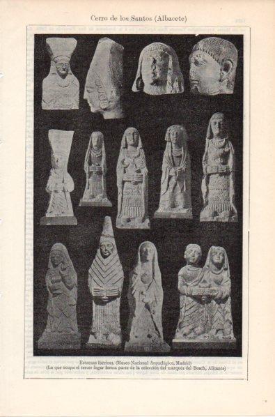 LAMINA V11945: Estatuas ibericas