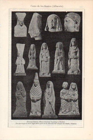 LAMINA V11945: Estatuas ibericas