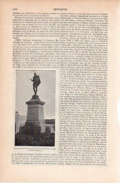 LAMINA V11950: Monumento a Cervantes en Alcala de Henares