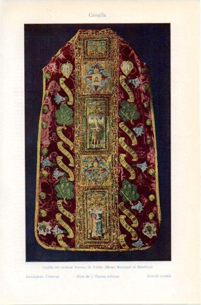 LAMINA V11755: Casulla del cardenal Tenorio
