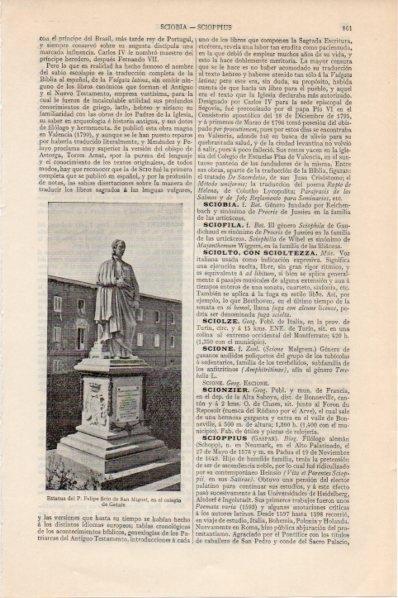 LAMINA V11558: Estatua de Felipe Scio de San Miguel en Getafe