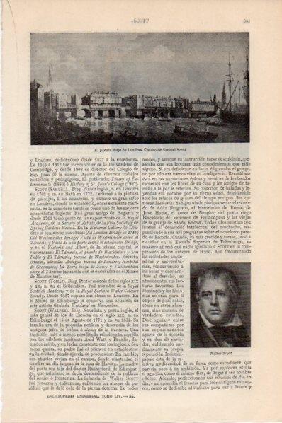 LAMINA V11562: El puente viejo de Londres, por Samuel Scott