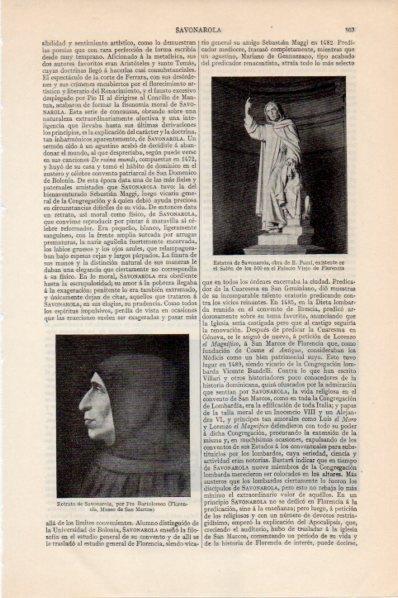 LAMINA V11546: Retrato de Savonarola, por Fra Bartolomeo