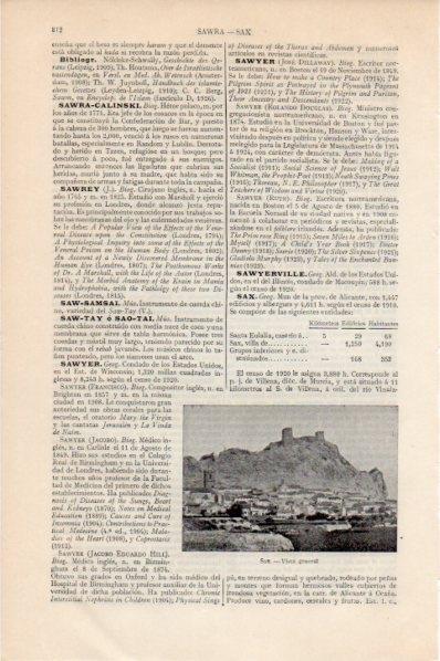 LAMINA V11548: Vista de Sax, Alicante