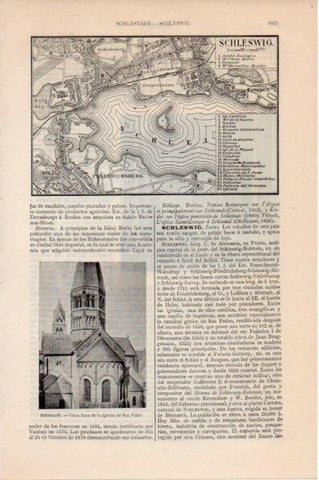 LAMINA V11589: Plano de Schleswig, Alemania