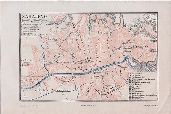 LAMINA V11467: Plano de Sarajevo