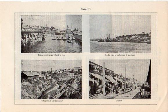 LAMINA V11472: Vistas varias de Saratov, Rusia