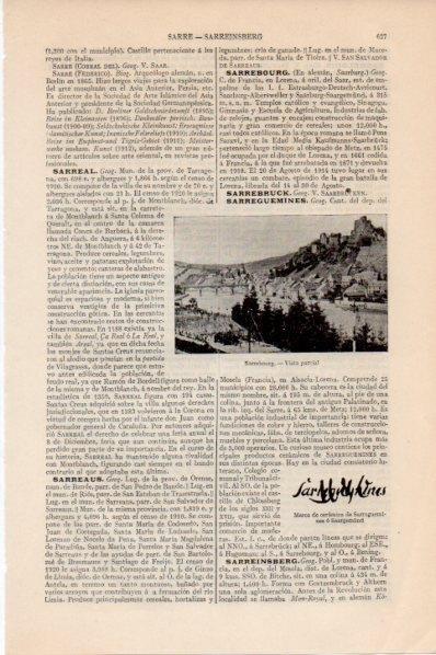 LAMINA V11500: Vista de Sarrebourg, Alemania