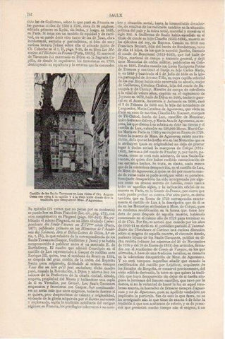 LAMINA V11531: Castillo de los Saulx-Tavannes en Lux