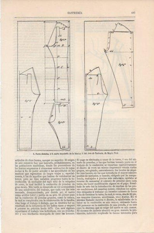 LAMINA V11517: Lamina V del Arte de Sastreria por Magin Pers